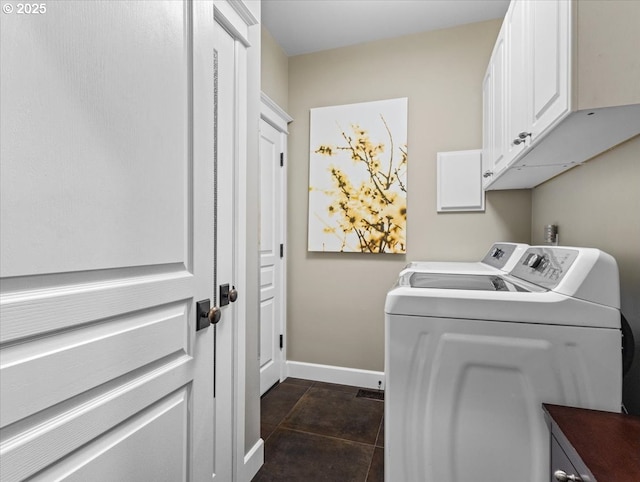 5610 NE Going St, Portland, OR 97218 - laundry area with cabinet space, independent washer and dryer, and baseboards