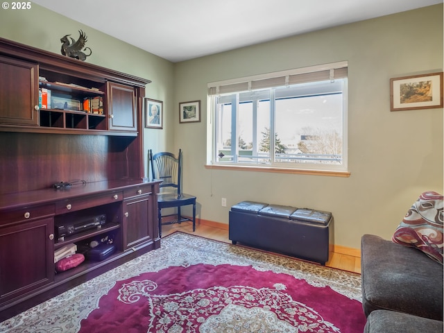 interior space featuring light hardwood / wood-style flooring