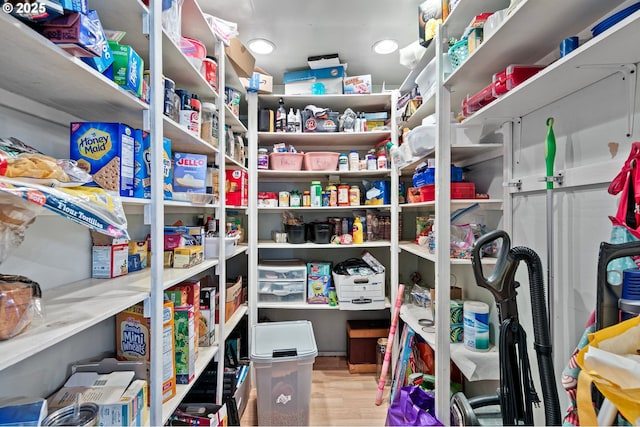 view of pantry