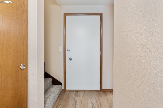 251 NE Village Squire Ave Unit 15, Gresham, OR 97030 - entryway featuring wood finished floors and stairway