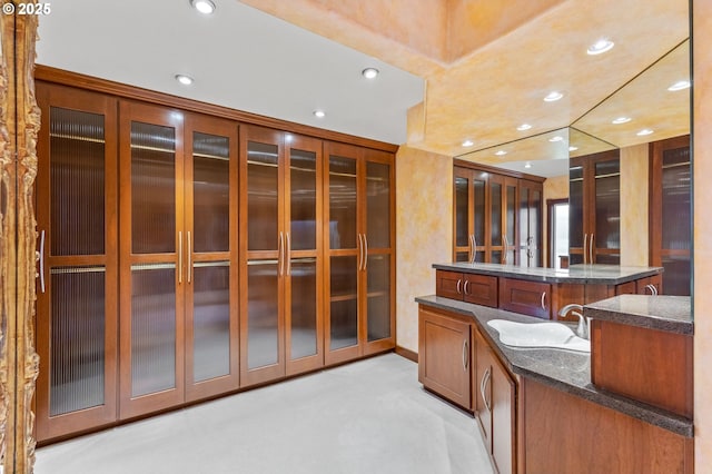 6421 Brooklake Rd, Salem, OR 97305 - bathroom featuring recessed lighting and vanity