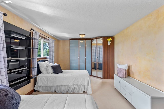 6421 Brooklake Rd, Salem, OR 97305 - bedroom with a textured ceiling and light colored carpet