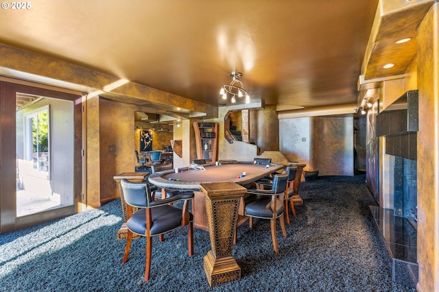 6421 Brooklake Rd, Salem, OR 97305 - dining area with a fireplace