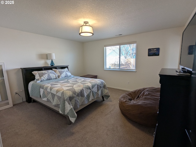 250 W 13th St, Lafayette, OR 97127 - carpeted bedroom with a textured ceiling and baseboards