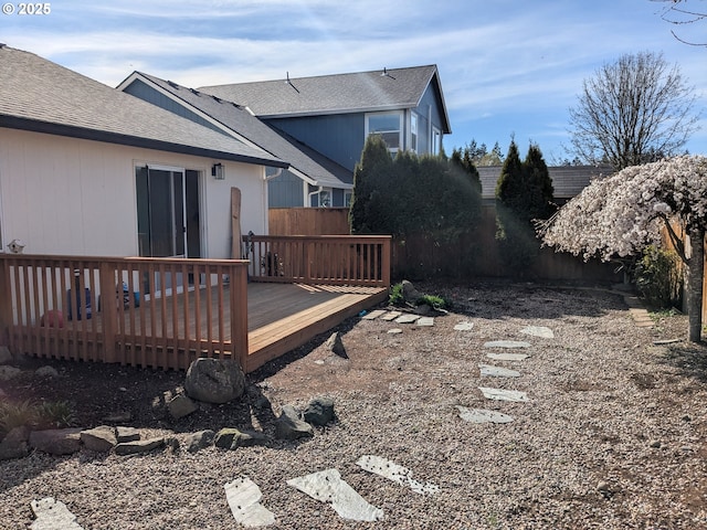 250 W 13th St, Lafayette, OR 97127 - fenced backyard with a deck