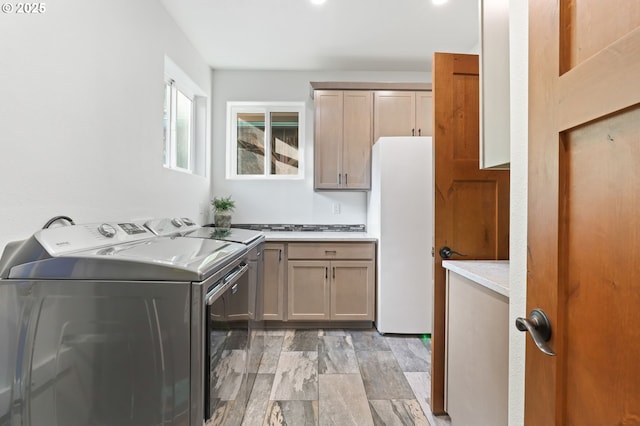 39100 SE Tumala Mountain Rd, Estacada, OR 97023 - laundry area with cabinet space and independent washer and dryer