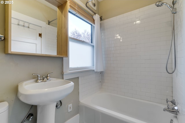1236 N Emerson St, Portland, OR 97217 - full bathroom with toilet and  shower combination