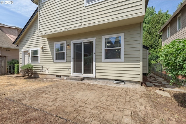 1507 Bogart Ln, Eugene, OR 97401 - back of house featuring crawl space and a patio area