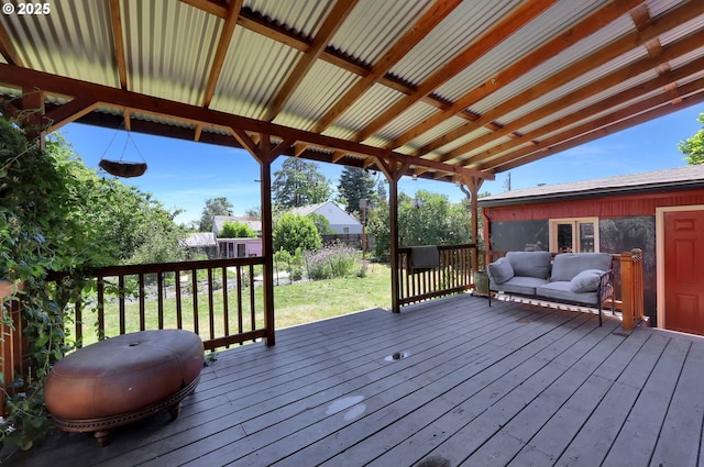 1119 7th St, Springfield, OR 97477 - view of wooden deck