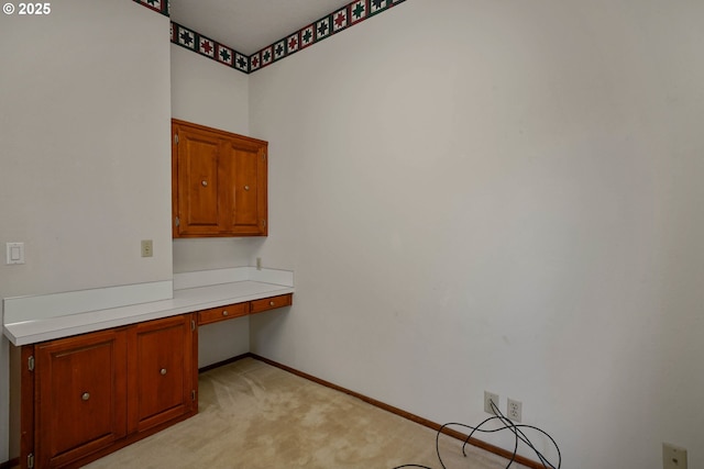 3794 E Nanitch Cir S, Salem, OR 97306 - unfurnished office with built in desk, light carpet, and baseboards