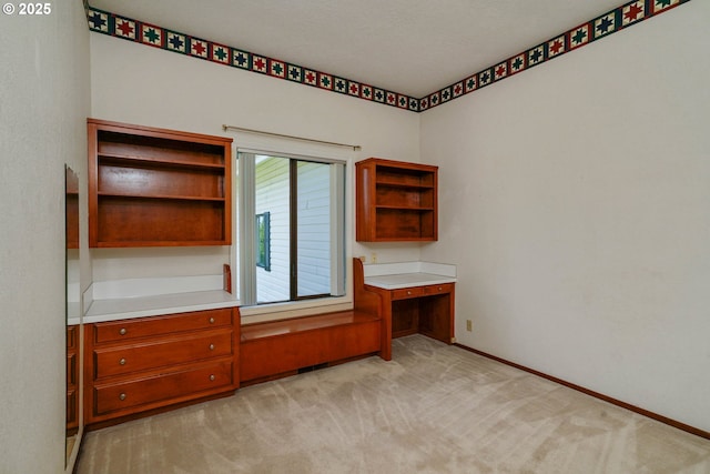 3794 E Nanitch Cir S, Salem, OR 97306 - unfurnished office with light colored carpet, baseboards, and built in study area