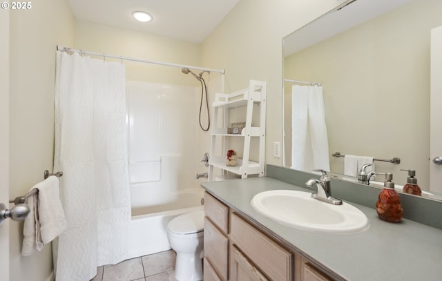 152 Palos Verdes, White Salmon, WA 98672 - bathroom featuring vanity, tile patterned floors, toilet, and shower / bath combo