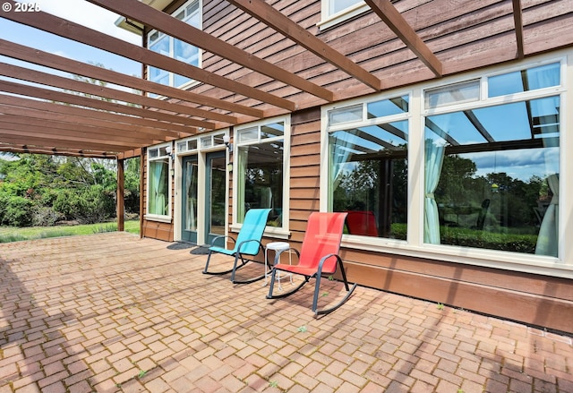 152 Palos Verdes, White Salmon, WA 98672 - view of patio / terrace featuring a pergola
