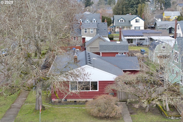 bird's eye view featuring a residential view