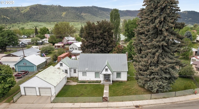 217 N Main St, Halfway, OR 97834 - view from above of property featuring a mountainous background