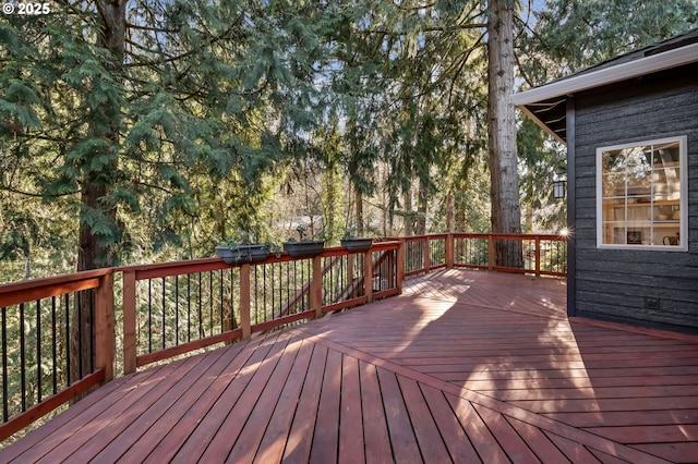 view of wooden terrace