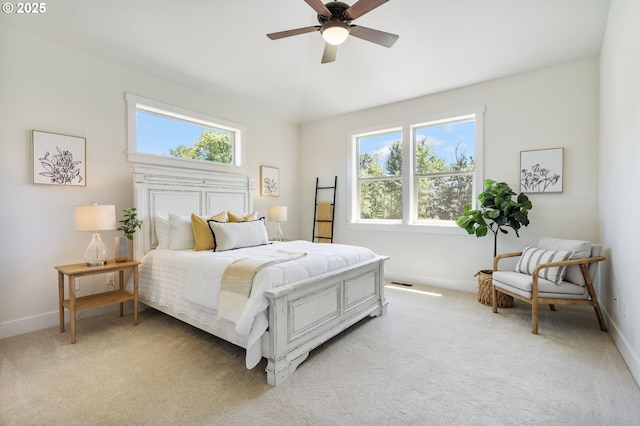 31870 SE Grace St, Gresham, OR 97080 - bedroom with multiple windows, light carpet, and ceiling fan