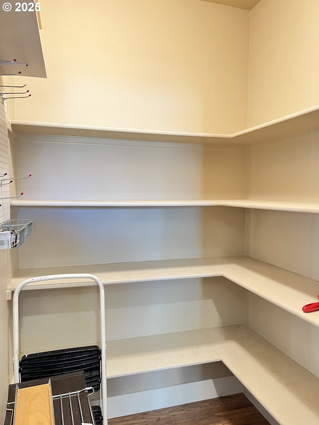 view of storage area