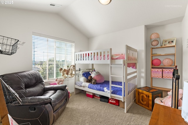 7869 NE Rockne Way, Hillsboro, OR 97006 - bedroom featuring carpet flooring and lofted ceiling