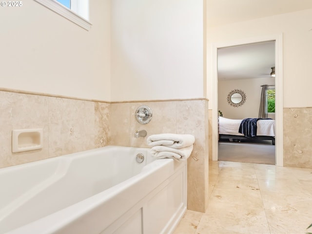 15700 SW Division St, Beaverton, OR 97007 - full bath with a bath, ensuite bathroom, and wainscoting