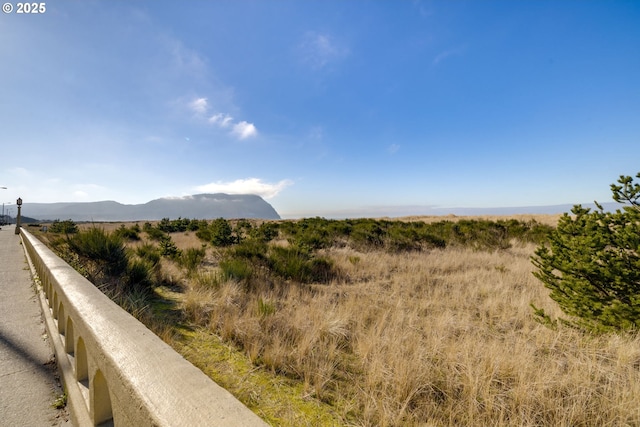 property view of mountains with a rural view