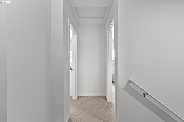 25092 Amber Ct, Veneta, OR 97487 - hall featuring carpet flooring, an upstairs landing, and baseboards