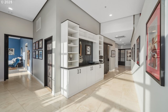 700 Washington St Unit 1125, Vancouver, WA 98660 - corridor featuring recessed lighting and light tile patterned floors