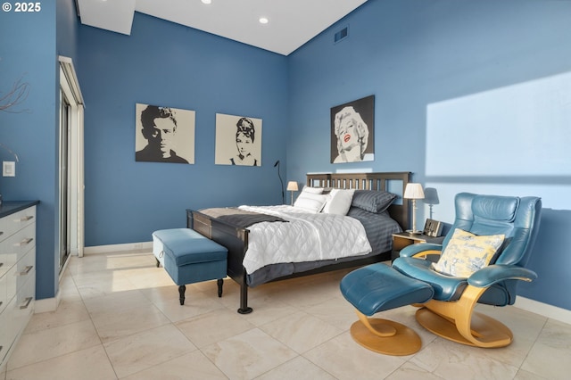 700 Washington St Unit 1125, Vancouver, WA 98660 - bedroom featuring a towering ceiling and recessed lighting