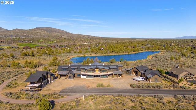 17097 SW Lago Vista Dr, Powell Butte, OR 97753 - view from above of property with a water and mountain view