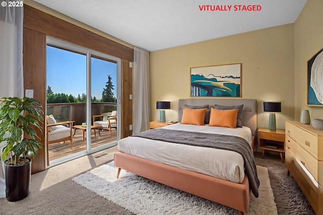 32813 NW Peak Rd, Scappoose, OR 97056 - bedroom featuring access to outside and carpet