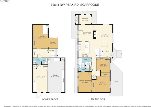 32813 NW Peak Rd, Scappoose, OR 97056 - room layout