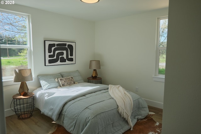 46412 Lyons Mill City Dr, Lyons, OR 97358 - bedroom with baseboards and wood finished floors