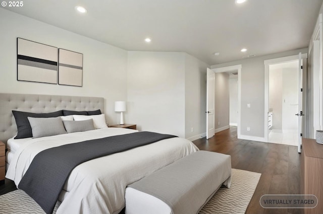1730 N 12th St, Washougal, WA 98671 - bedroom featuring recessed lighting, wood finished floors, and baseboards