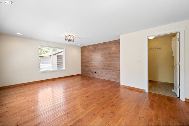 1602 NE 16th Ct, Battle Ground, WA 98604 - empty room featuring light wood-style flooring, baseboards, and recessed lighting