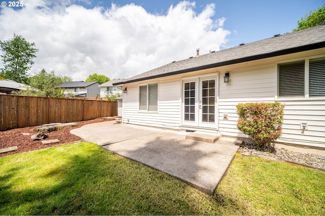 1602 NE 16th Ct, Battle Ground, WA 98604 - rear view of house featuring a patio and french doors