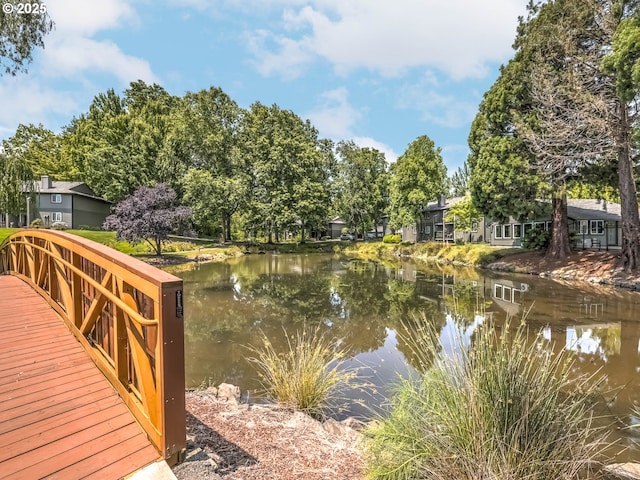 12642 NW Barnes Rd Unit 10, Portland, OR 97229 - dock featuring a water view and view of scattered trees