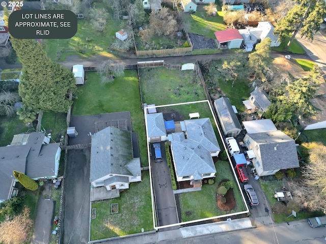 1648 Augusta St, Eugene, OR 97403 - aerial view of property and surrounding area with nearby suburban area