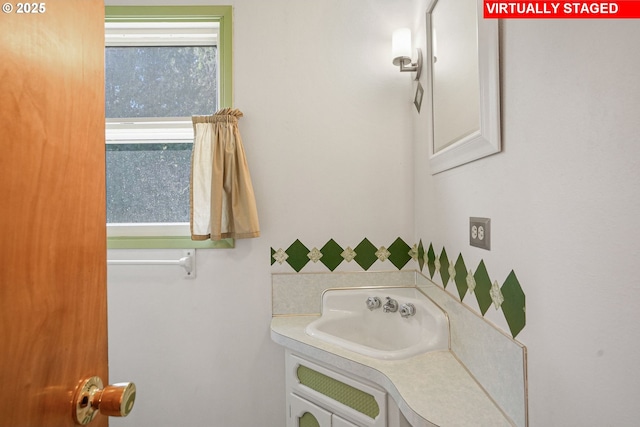 bathroom with vanity