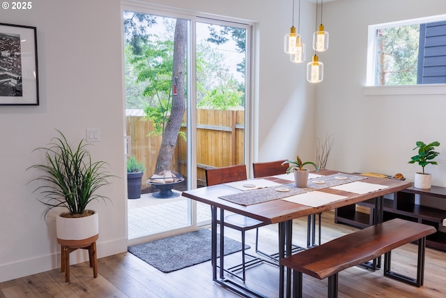 19386 Juniper Ct, Oregon City, OR 97045 - dining space with light wood-type flooring and baseboards