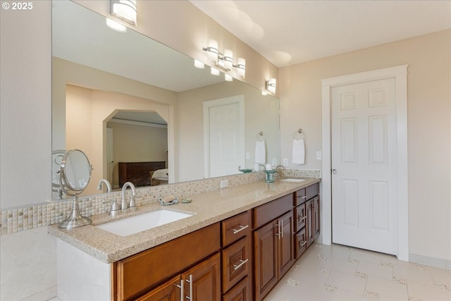 8311 Greenann Ct, Gladstone, OR 97027 - bathroom with double vanity and baseboards