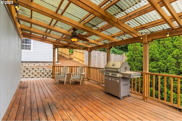 8311 Greenann Ct, Gladstone, OR 97027 - deck with area for grilling and a pergola