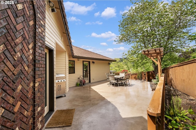 12345 SE Wagner St, Happy Valley, OR 97086 - fenced backyard featuring outdoor dining area and a patio