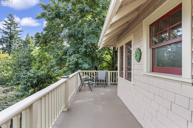 view of balcony