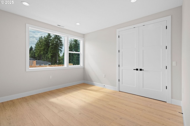 6803 NW 24th Ct, Vancouver, WA 98665 - unfurnished bedroom with wood finished floors, recessed lighting, and a closet