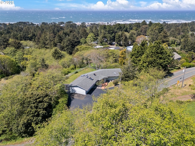 32890 Hillside Acres Rd, Gold Beach, OR 97444 - bird's eye view featuring a wooded view