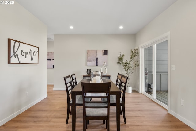 4221 Hudson Ave, Salem, OR 97301 - dining area with light wood finished floors and recessed lighting