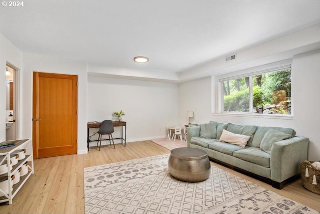 8427 NW Timber Ridge Ct, Portland, OR 97229 - living room with light wood finished floors, recessed lighting, and baseboards