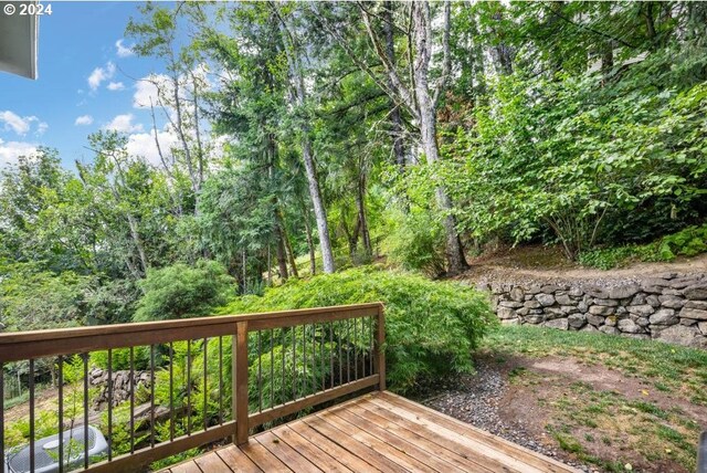 8427 NW Timber Ridge Ct, Portland, OR 97229 - view of wooden deck