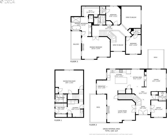 8427 NW Timber Ridge Ct, Portland, OR 97229 - property floor plan