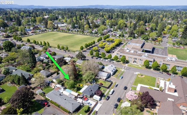 drone / aerial view featuring a residential view